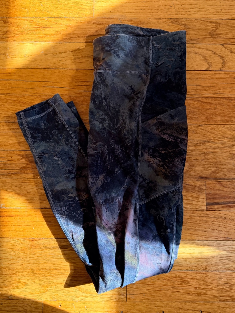 Lululemon Marble-Print Multicolor Leggings